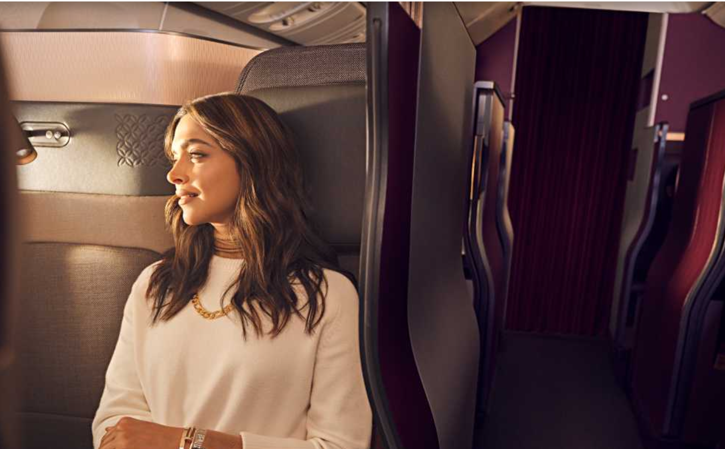 Deepika Padukone Qatar Airways
